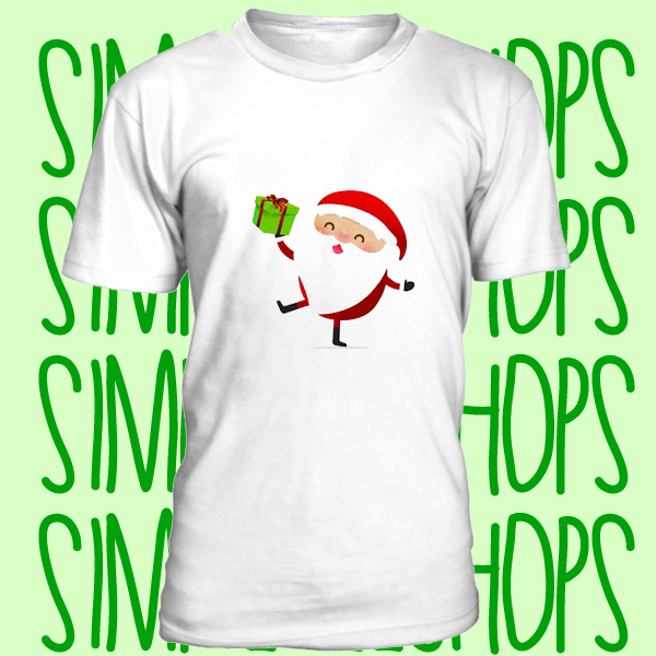 santa and the gift t-shirt n21