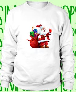santa claus present sweatshirt n21