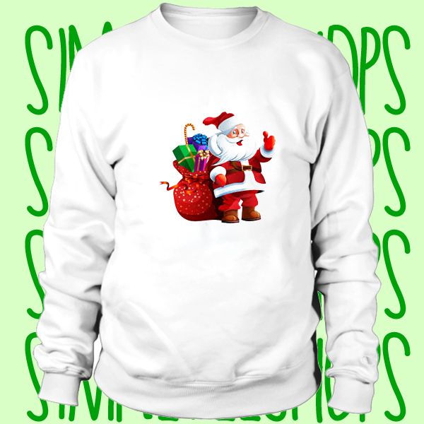 santa claus present sweatshirt n21