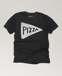 Men's Black Pizza TShirt