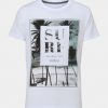 White Surf Print T-Shirt