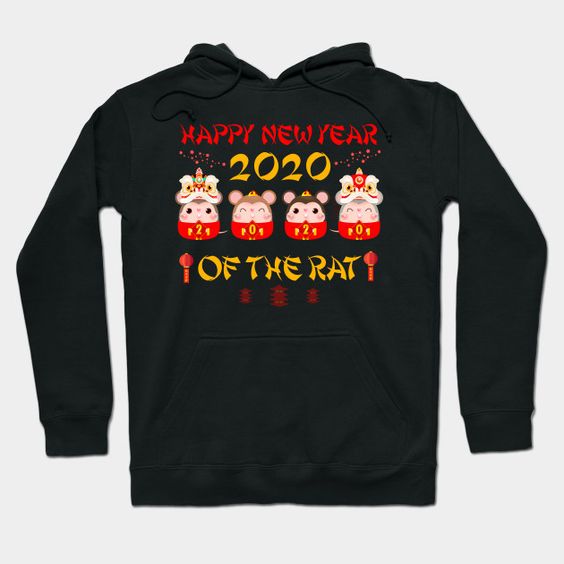 2020 Year Of The Rat Happy Chinese New Year Gift Tee T Shirt Hoodie
