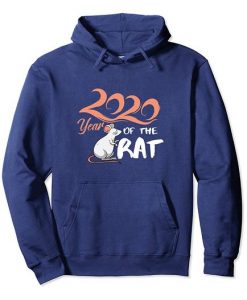 2020 Year Of The Rat Happy New Year Chinese Zodiac Calendar Pullover Hoodie