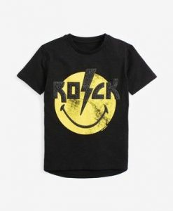 Black Rock Smiley T-Shirt