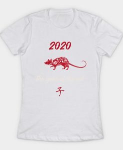 Chinese New Year 2020 White T Shirt Women