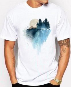 Men's Mountain Design Tee Shirts