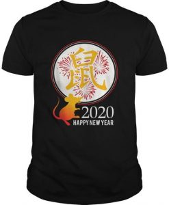 a Chinese New Year gifts 2020 Men Women Kids Year of the Rat T- shirt