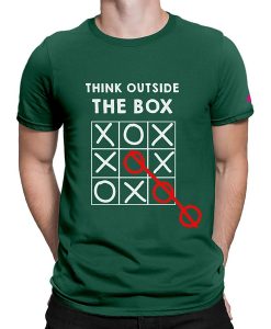 Graphic Printed T-Shirt for Men Think Outside Tshirts