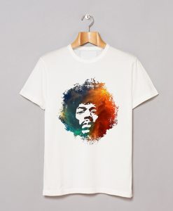 Jimi Hendrix White T Shirt AI