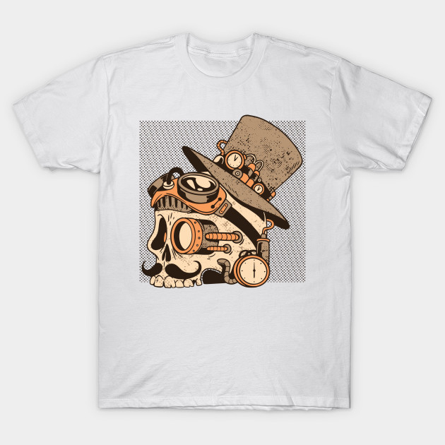 Skull Steampunk T-Shirt AI