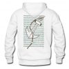made me one day look throught it Blackout Poetry Back Hoodie AI