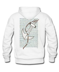 made me one day look throught it Blackout Poetry Back Hoodie AI