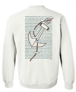 made me one day look throught it Blackout Poetry Back Sweatshirt AI
