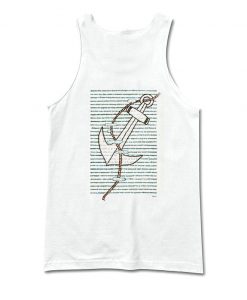 made me one day look throught it Blackout Poetry Back Tanktop AI