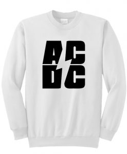 AC DC Font Sweatshirt AI