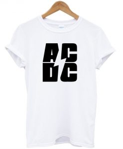 AC DC Font T shirt AI