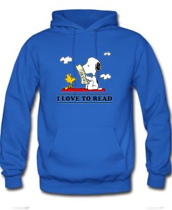 I Love To Read Snoopy Hoodie AI