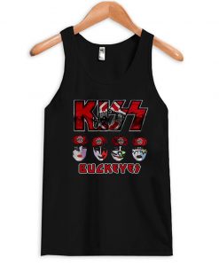 KISS Hotter Than Hell Ohio State Buckeyes Tanktop AI
