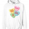 Xanarchy candy Heart Pink Hoodie AI