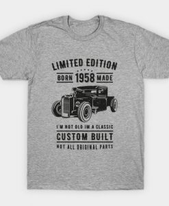 62nd Birthday Vintage 1958 Limited Edition T-Shirt AI