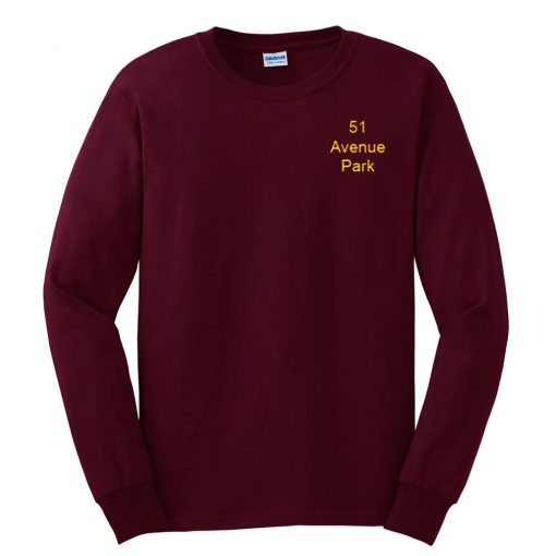 51 Avenue Park Maaroon Sweatshirt AI