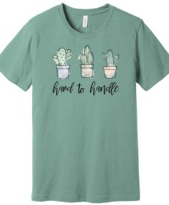 Hard to handle cactus unisex T shirt AI