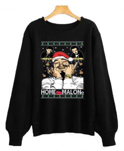 Home Malone Funny Ugly Xmas Sweatshirt AI