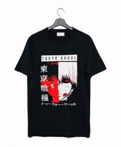 Kaneki Split Face Tokyo Ghoul T-Shirt AI