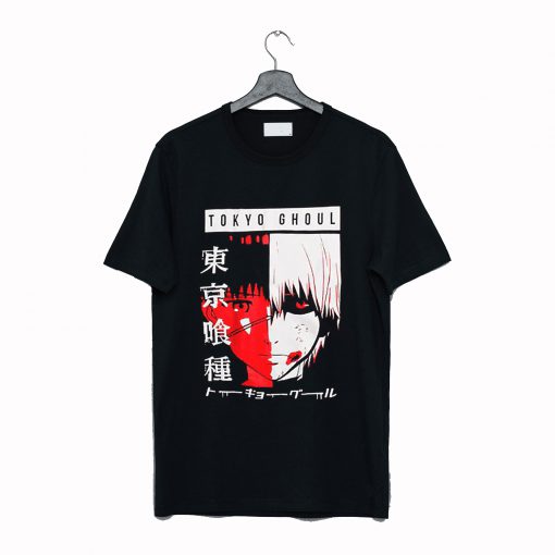 Kaneki Split Face Tokyo Ghoul T-Shirt AI