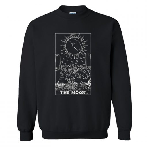The Moon Tarot Sweatshirt AI