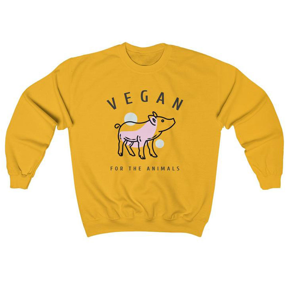 Vegan for the Animals Vegan Sweatshirt AI