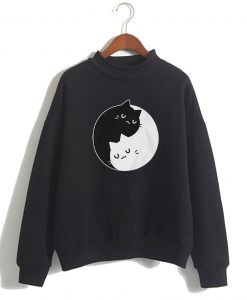 Yin Yang Cats Sweatshirt AI
