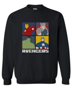 Avengers Assemble Black Sweatshirt AI