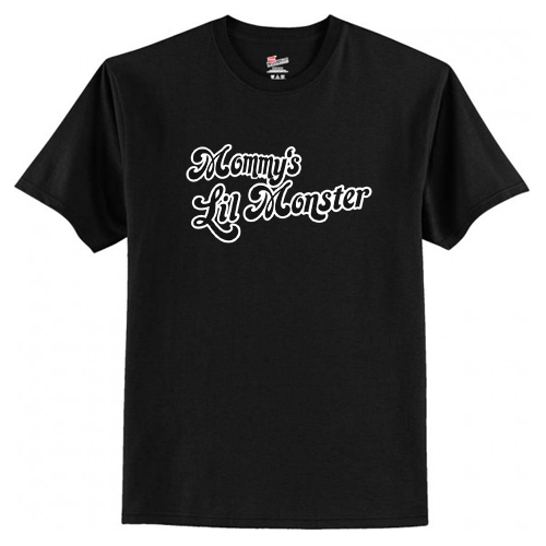 Mommy’s Lil Monster Black T Shirt AI