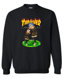Rick and Morty Thrasher Sweatshirt AI