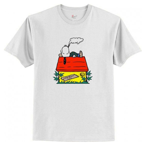 Snoop Dogg Snoopy Smoking T Shirt AI