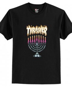 Thrasher Menorah T Shirt AI