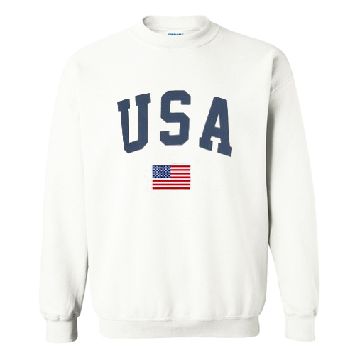 USA flag Sweatshirt AI