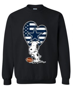 Snoopy Football Sports Sweatshirt AI