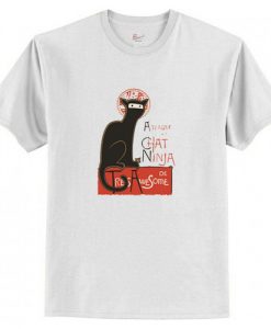 A French Ninja Cat! Ninja T Shirt AI