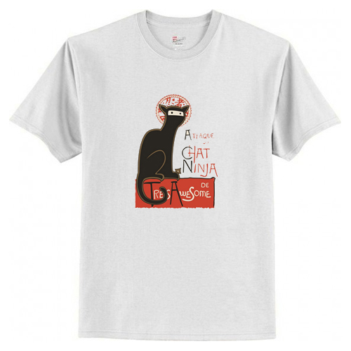 A French Ninja Cat! Ninja T Shirt AI