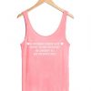 A Woman Quote Pink Tanktop