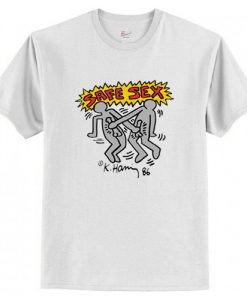 Harry Styles Keith Haring Safe Sex T-shirt AI