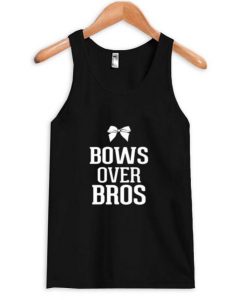 Bows over Bros Black Cheer tanktop
