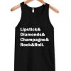 lipstick & Diamonds Tank Top