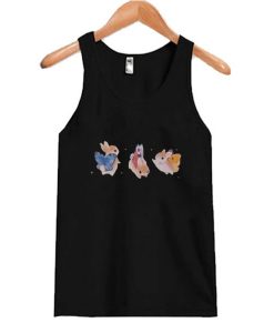 Bunnerfly Lines Bunny Butterfly Tank Top AI