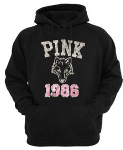 Pink 1986 Wolf Hoodie KM