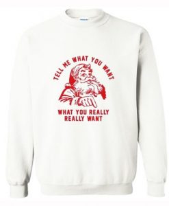Tell me What you want what you really really want Sweatshirt AITell me What you want what you really really want Sweatshirt AI