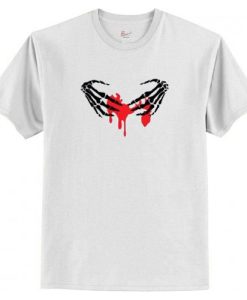 Hand and Blood Party Skeleton Hands T-Shirt AI