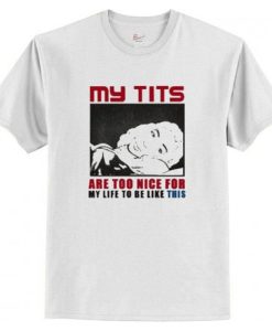 My Tits Are Too Nice For My Life To Be Like This T-Shirt AI